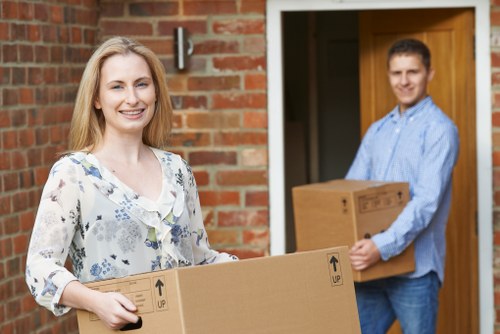 Packed household items showing load-based pricing for a local move