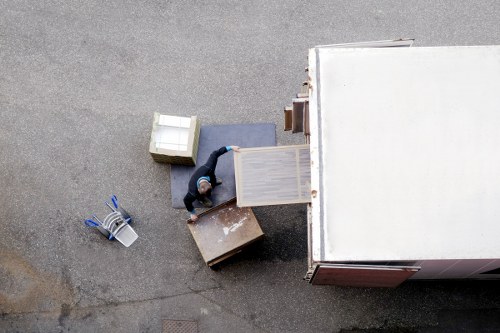 Local moving service handling furniture in a Merton family home