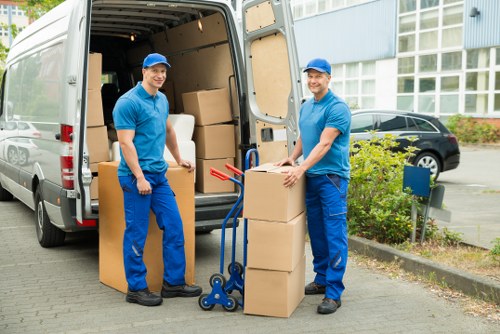Office relocation service in Merton with desks and equipment