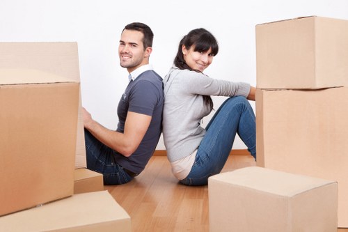 Residential street access for removals van service in Merton
