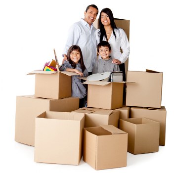 Organised packing materials used for home and office moving support